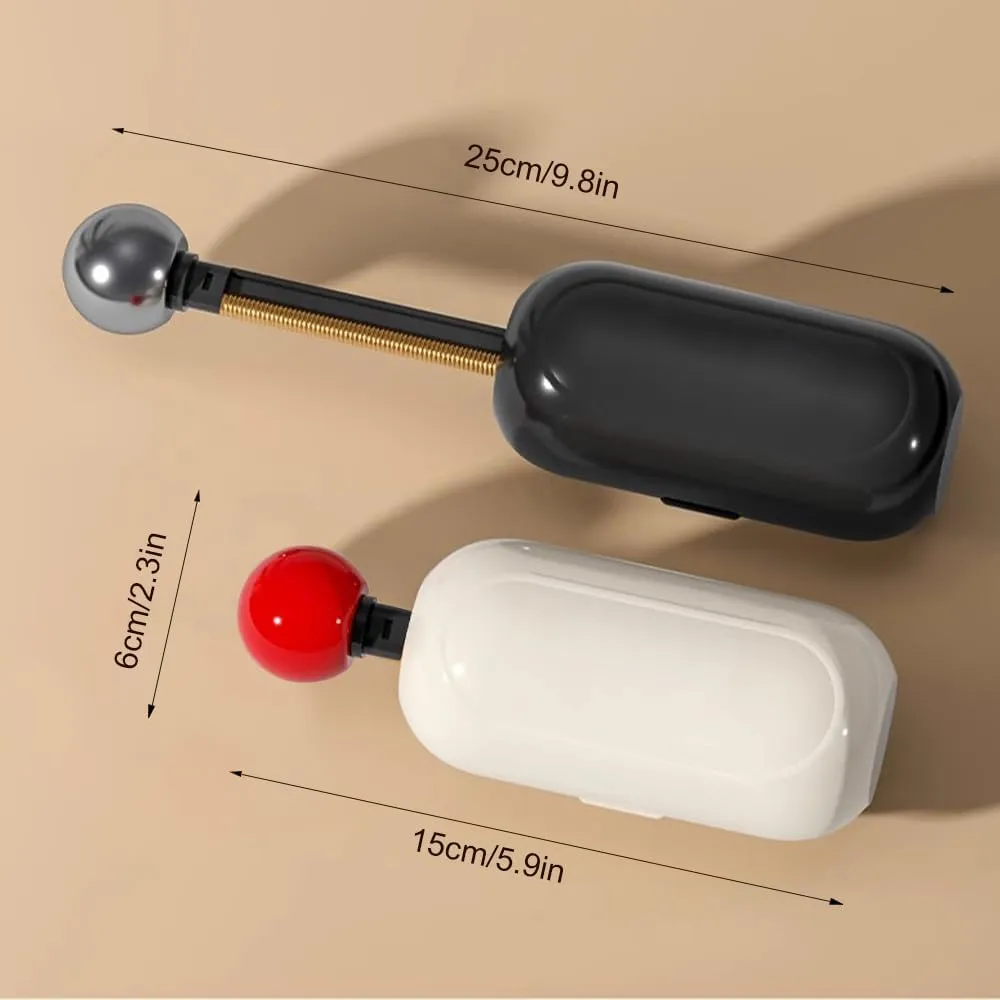 2025 New Enjoy Portable Lint Roller, Casual Portable Reusable Lint Roller Reusable Mini Lint Roller Pet Hair Remover, 2 In1 Washable Lint Remover Sticky Lint Roller Ball for Clothes (1, Black)