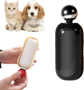 2025 New Enjoy Portable Lint Roller, Casual Portable Reusable Lint Roller Reusable Mini Lint Roller Pet Hair Remover, 2 In1 Washable Lint Remover Sticky Lint Roller Ball for Clothes (1, Black)