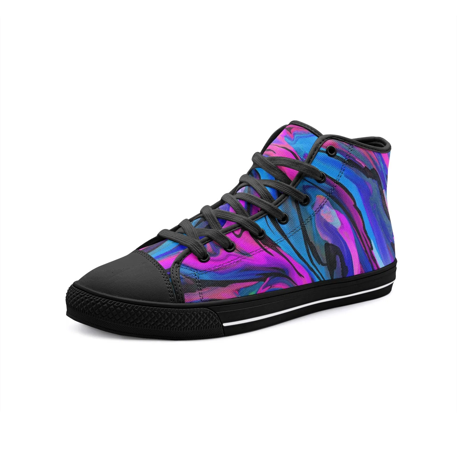 Aurora Borealis Unisex High Top Canvas Shoes