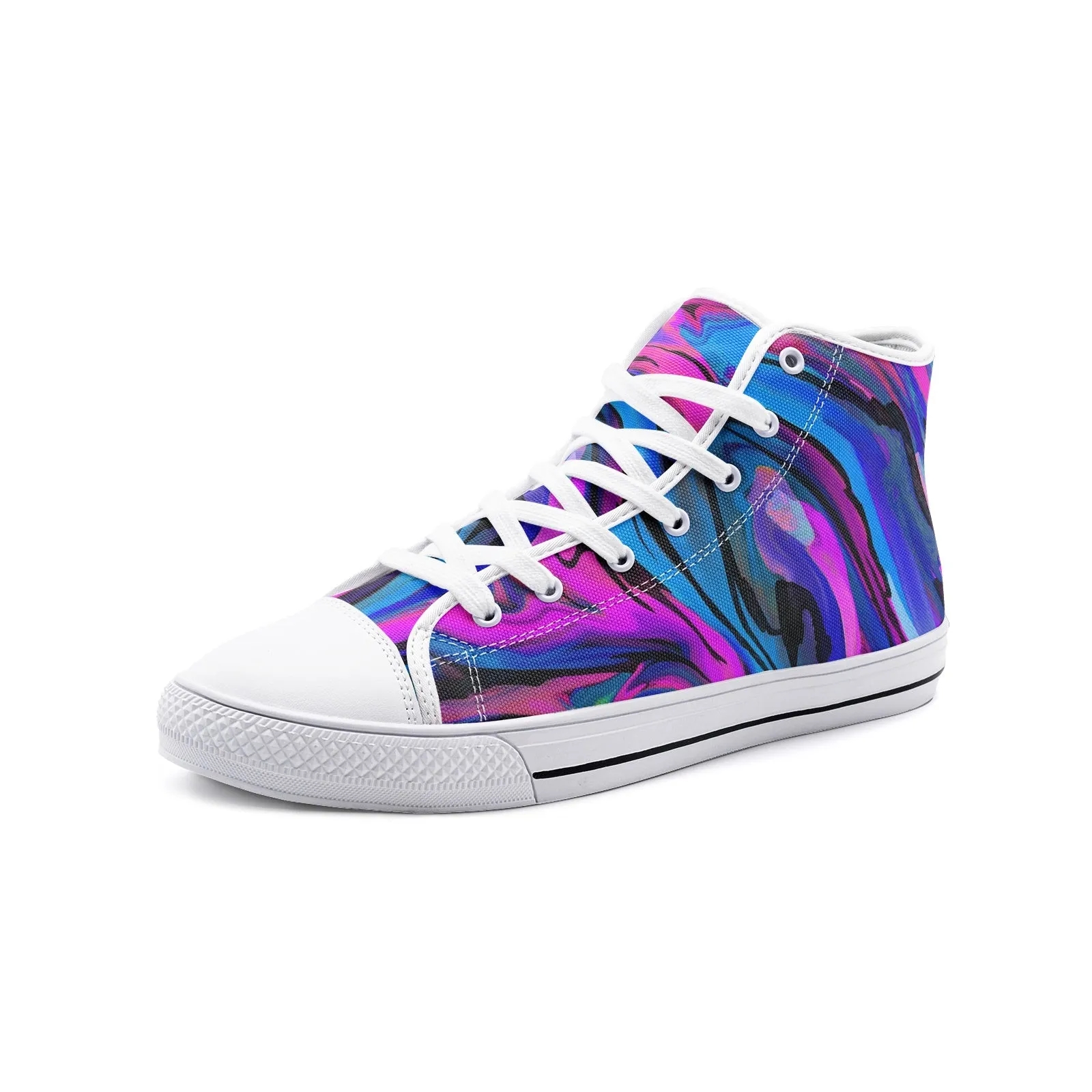 Aurora Borealis Unisex High Top Canvas Shoes