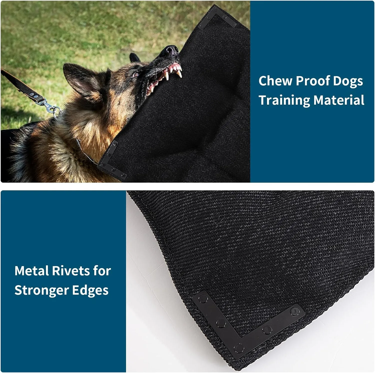 BALAPET Chew Proof Dog Bed with Metal Rivet Corner for Medium Dogs, Stable Kennel Pad Mat for Teething Puppy, Durable Indoor Outdoor Crate Pad for Medium Dog Crates, 35"x22"