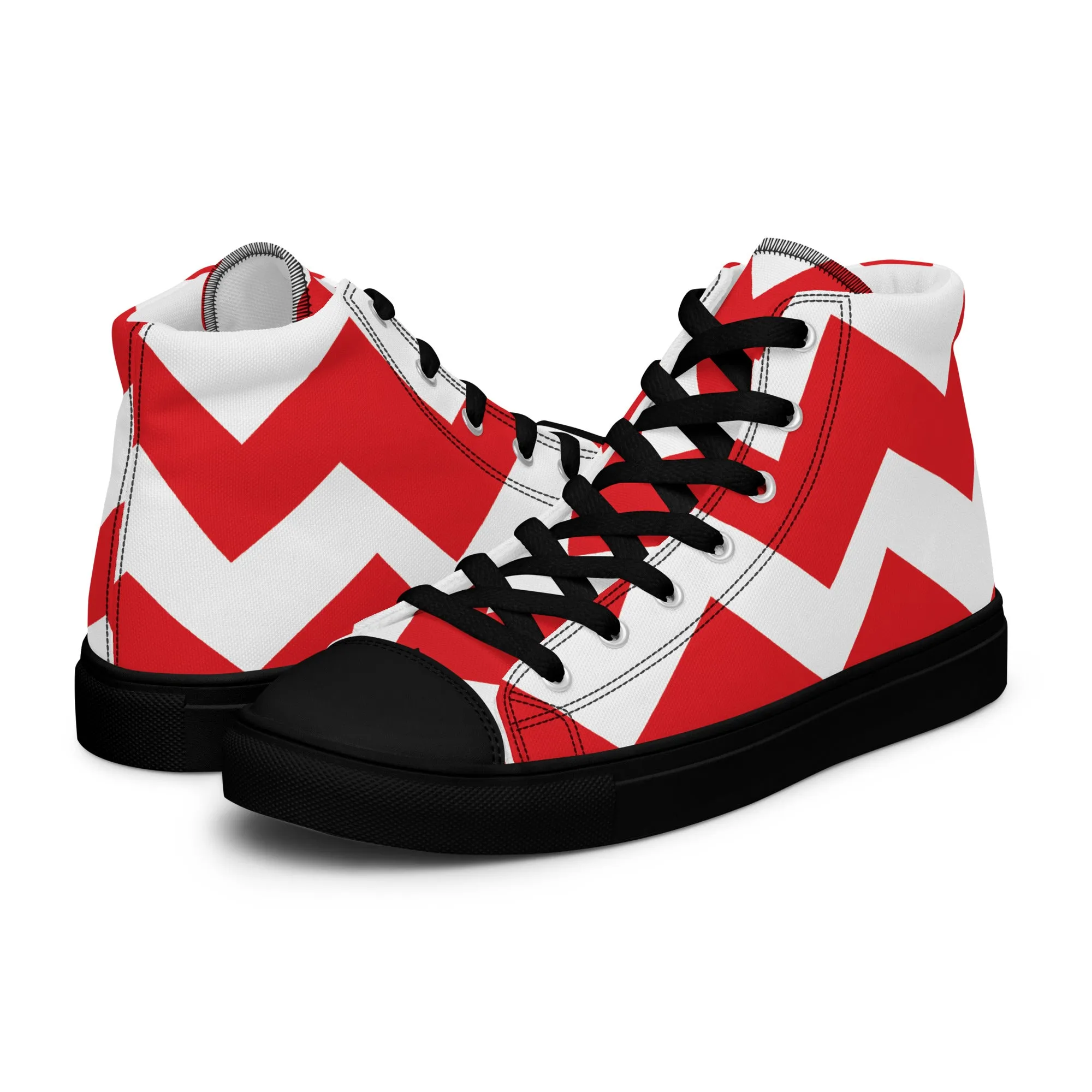 BE PATIENT Men’s High Top Canvas Shoes