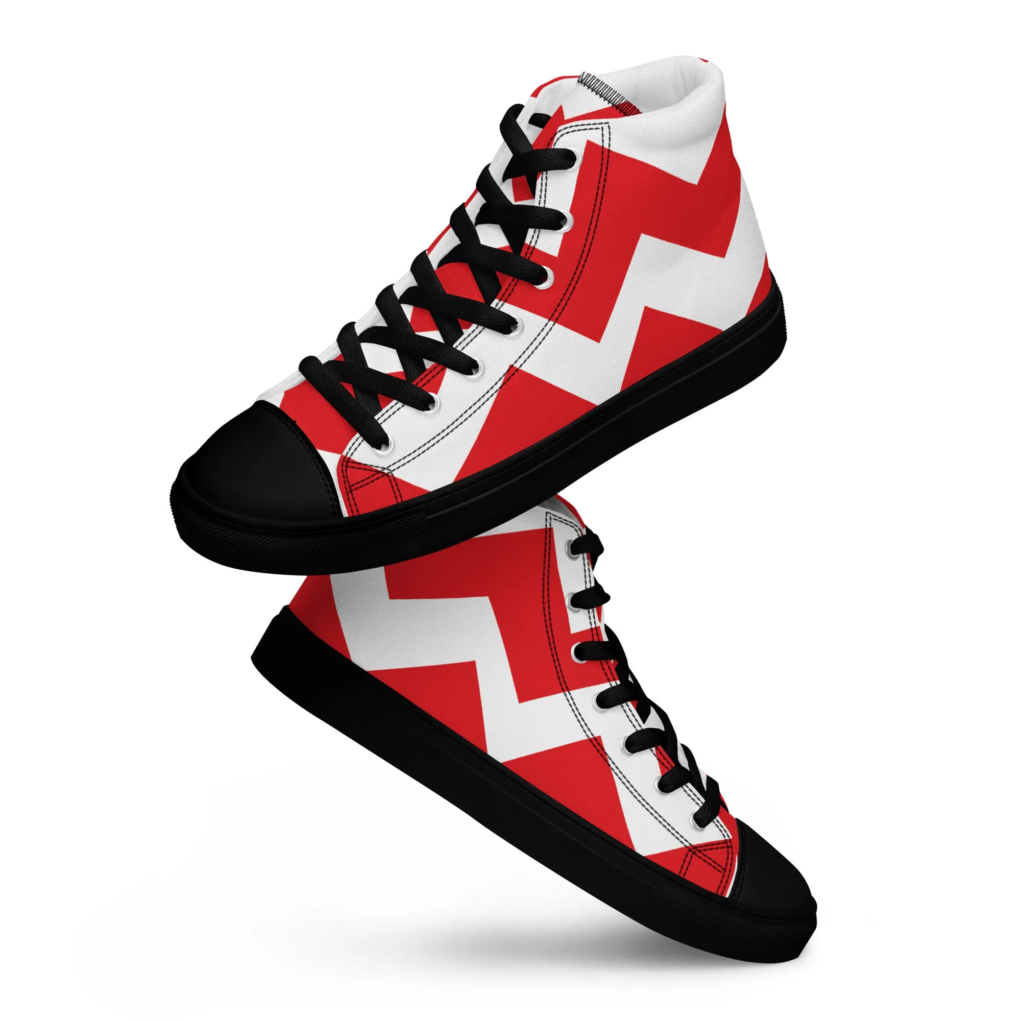 BE PATIENT Men’s High Top Canvas Shoes