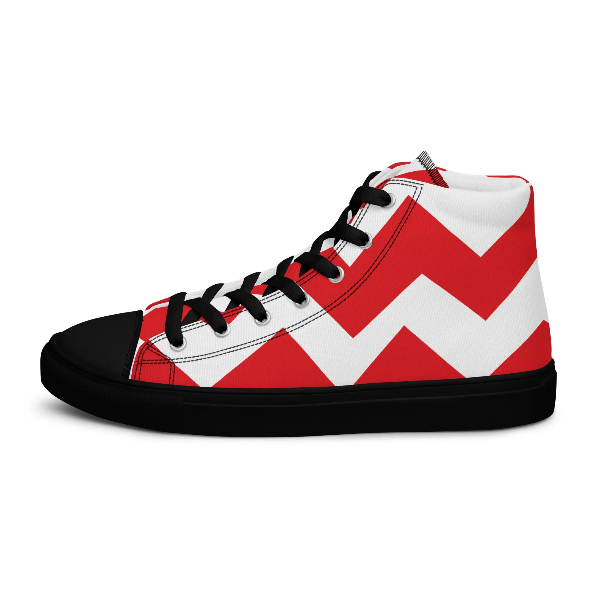 BE PATIENT Men’s High Top Canvas Shoes