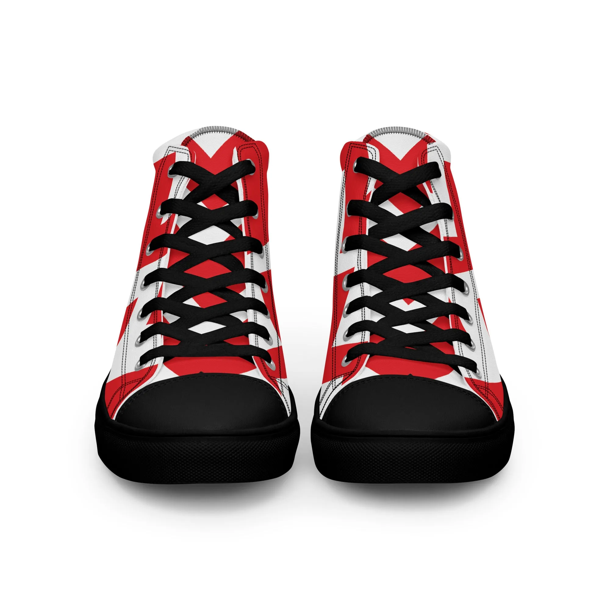 BE PATIENT Men’s High Top Canvas Shoes