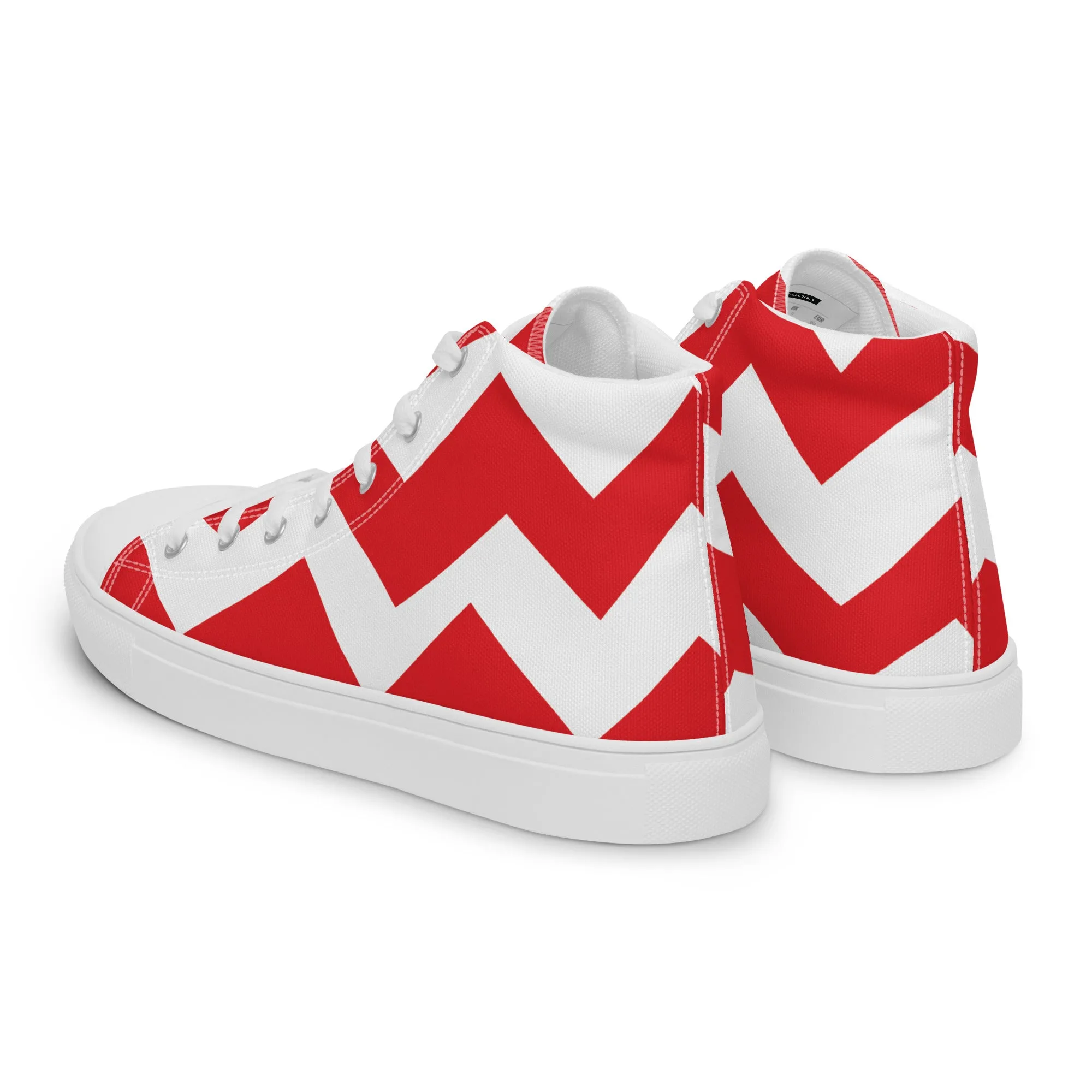 BE PATIENT Men’s High Top Canvas Shoes