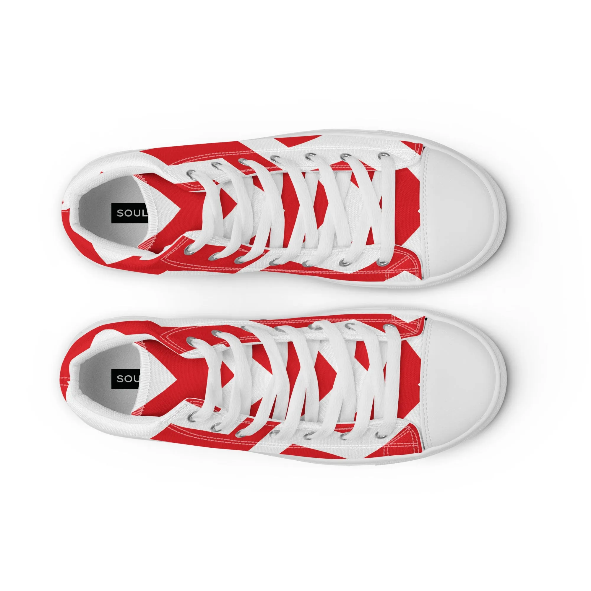 BE PATIENT Men’s High Top Canvas Shoes