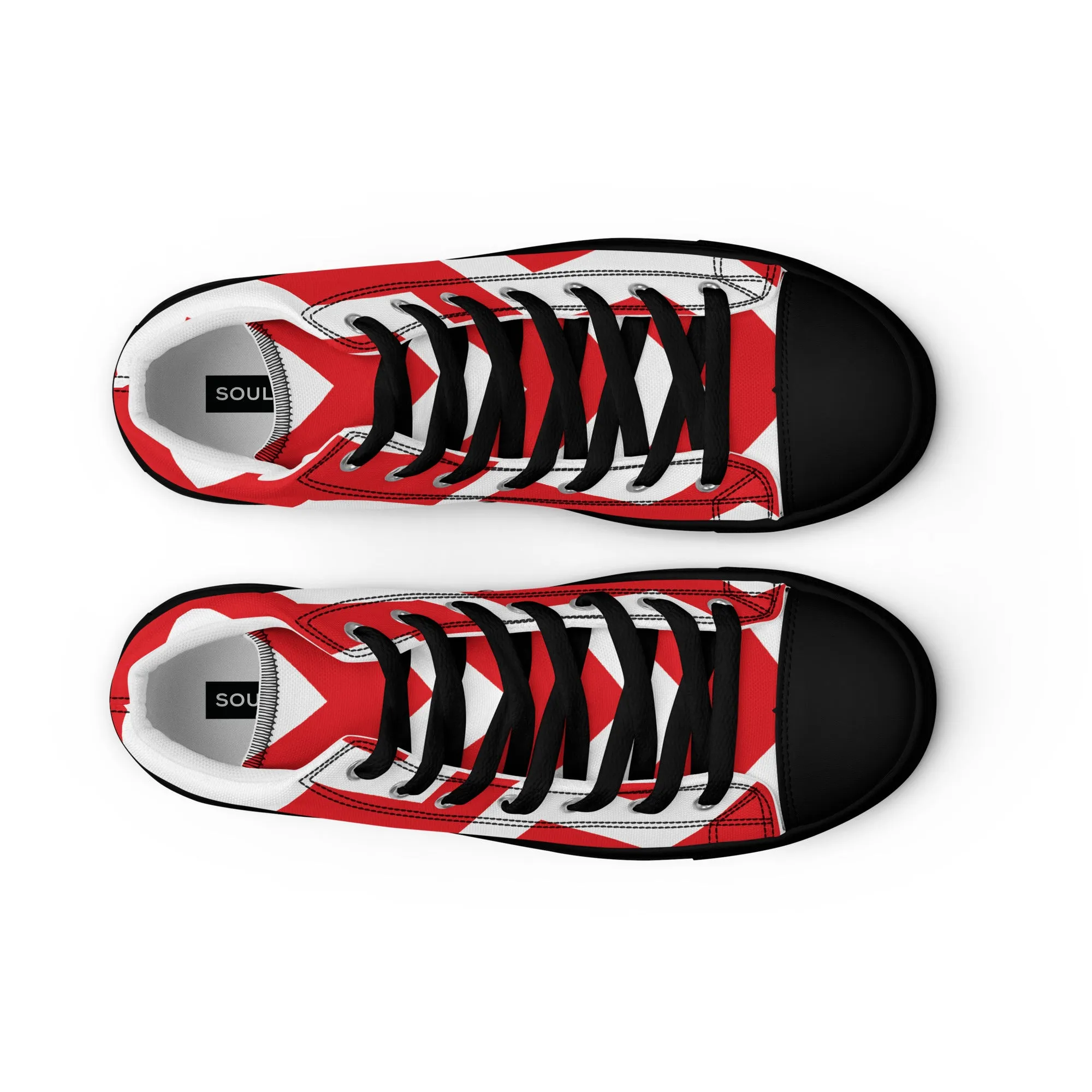 BE PATIENT Men’s High Top Canvas Shoes