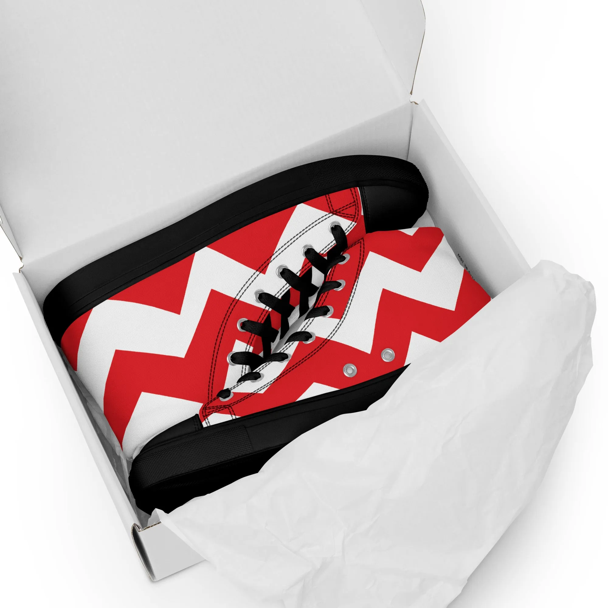BE PATIENT Men’s High Top Canvas Shoes