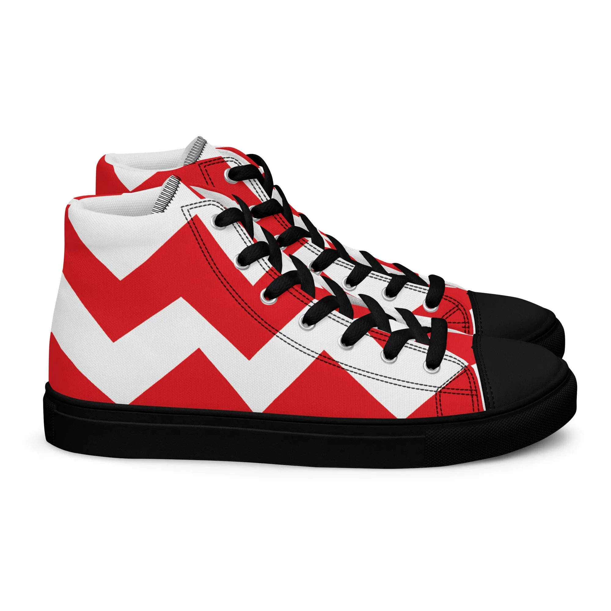 BE PATIENT Men’s High Top Canvas Shoes