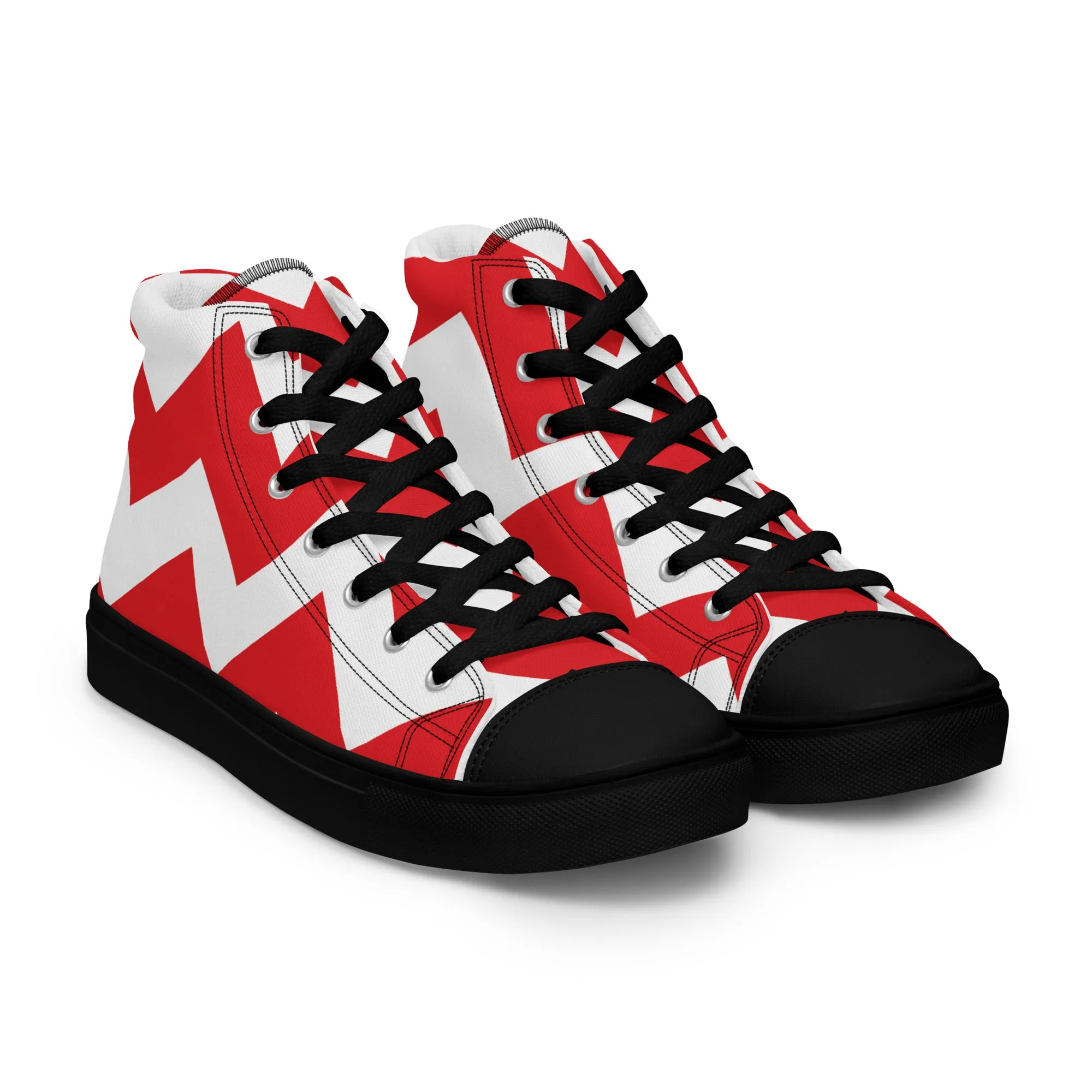 BE PATIENT Men’s High Top Canvas Shoes