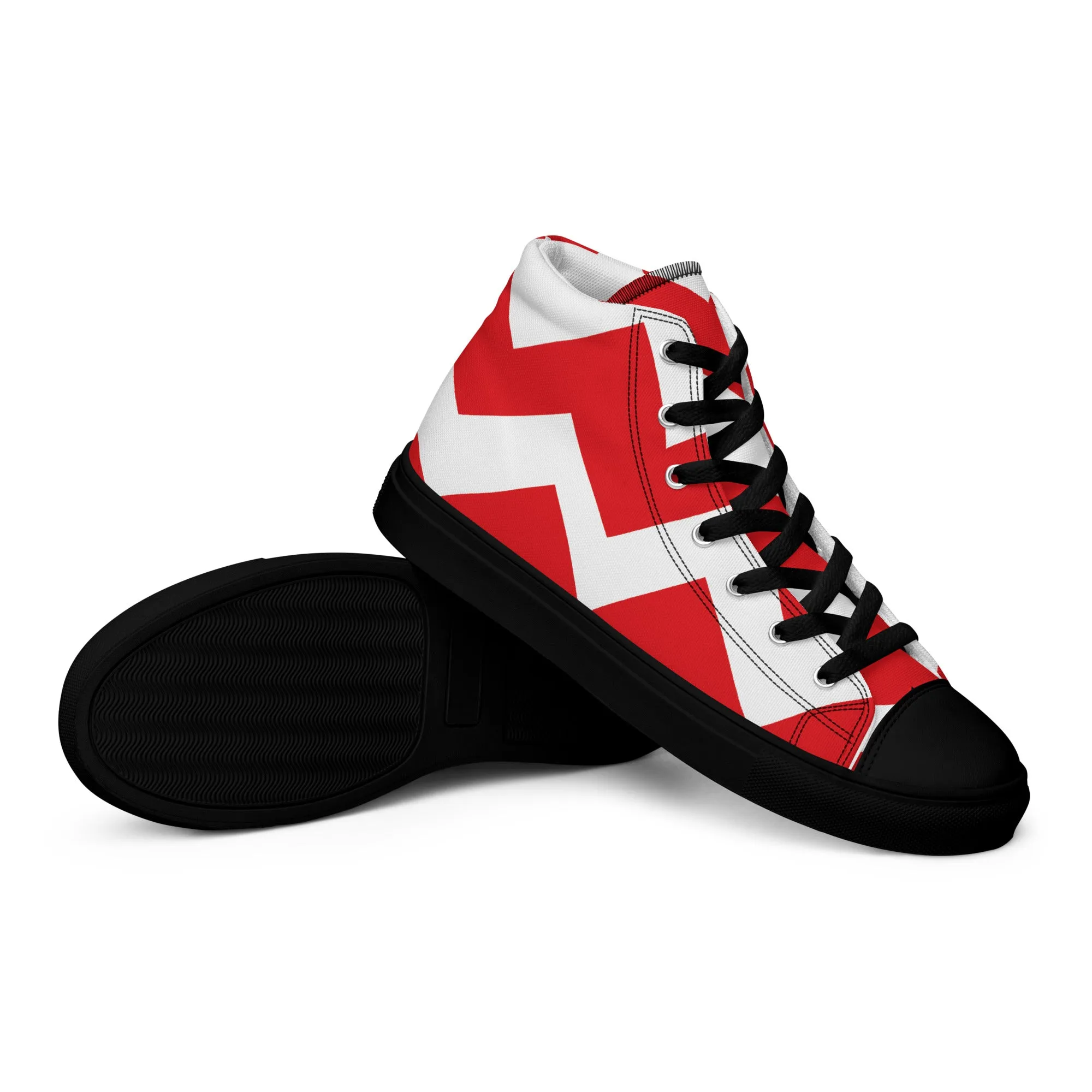 BE PATIENT Men’s High Top Canvas Shoes