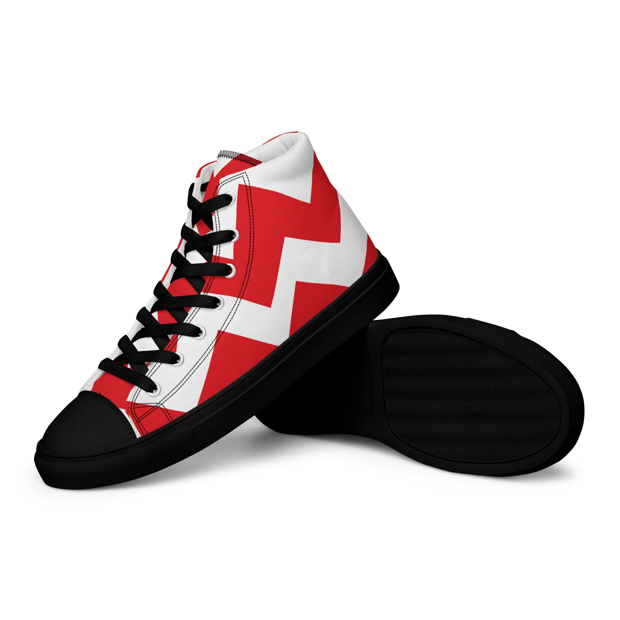 BE PATIENT Men’s High Top Canvas Shoes