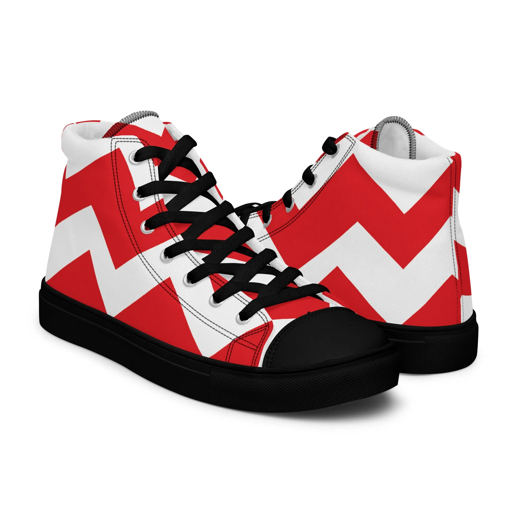 BE PATIENT Men’s High Top Canvas Shoes