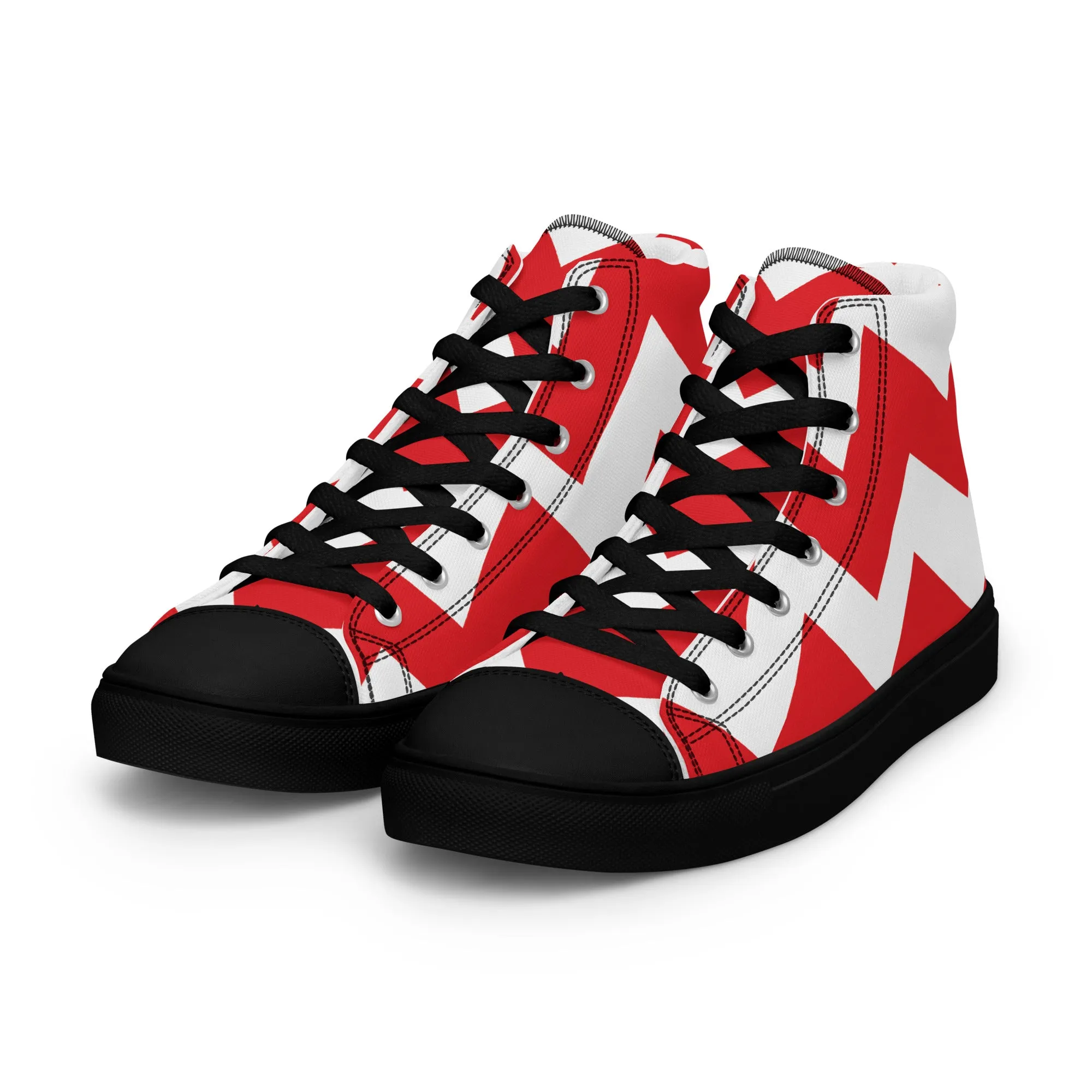 BE PATIENT Men’s High Top Canvas Shoes