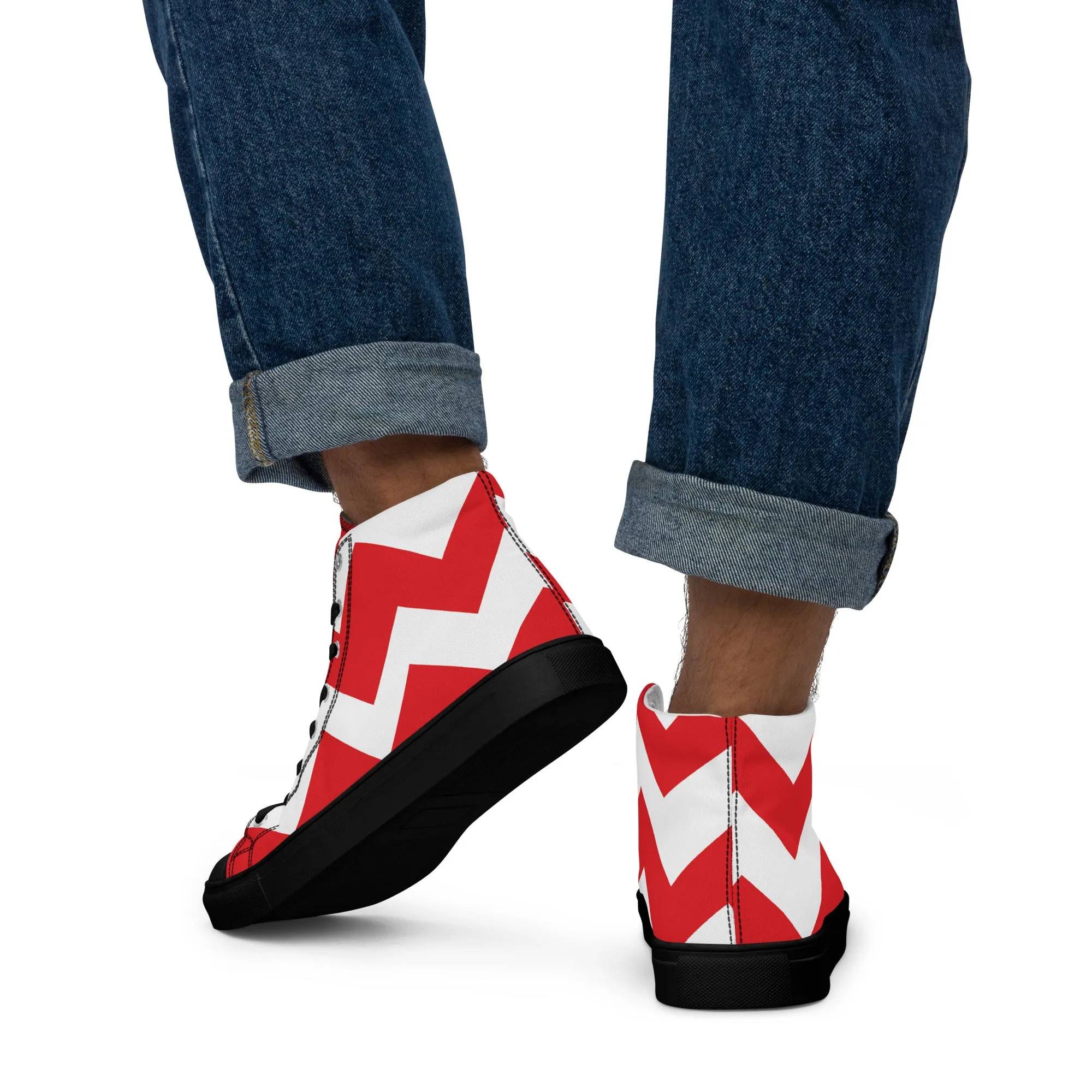 BE PATIENT Men’s High Top Canvas Shoes