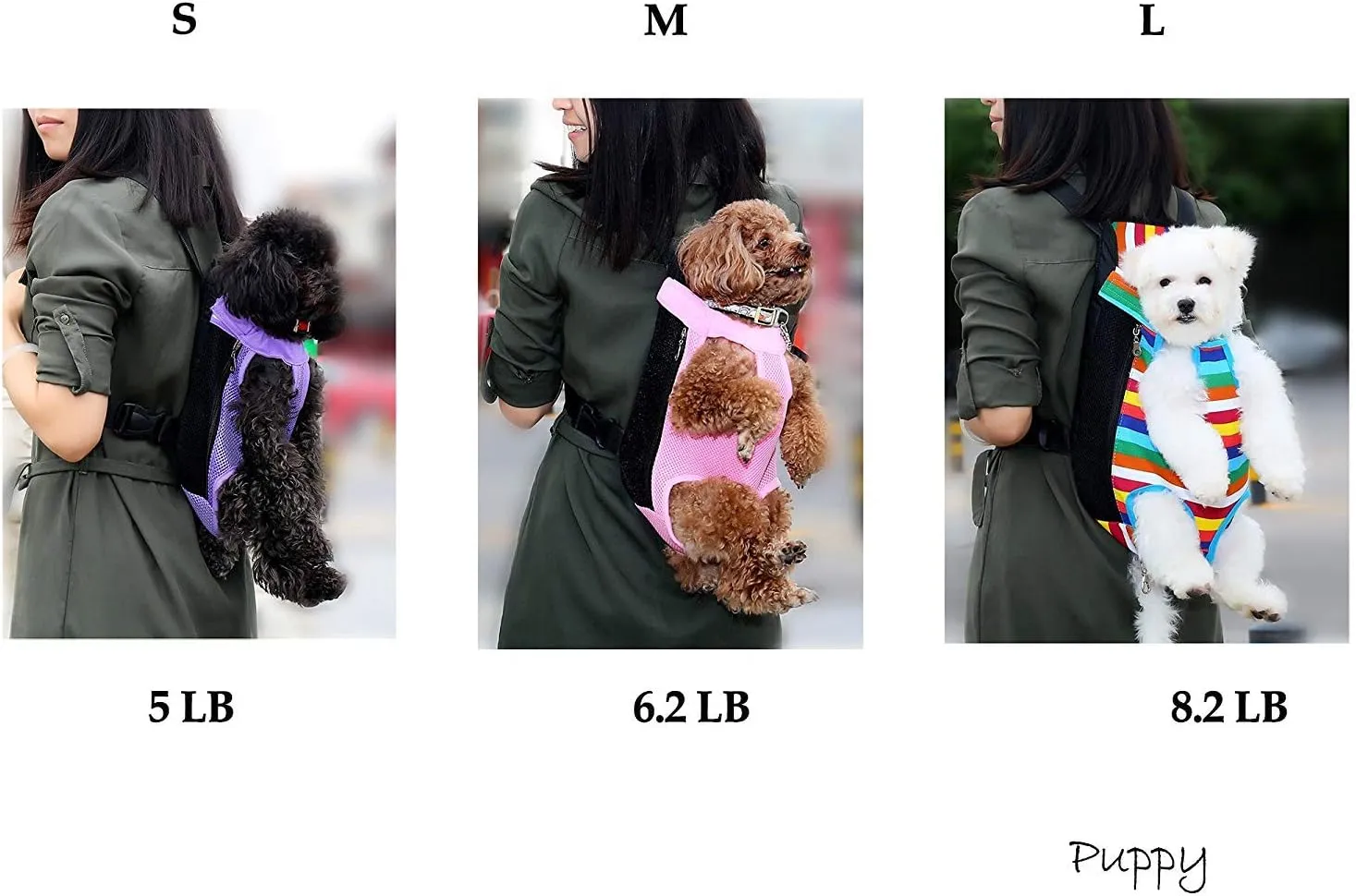 Dog Carrier Legs Out Front Pet Carrier Backpack Adjustable Puppy Cat Small Bag with Shoulder Strap and Sling for Traveling Hiking Camping OutdoorCamouflage l