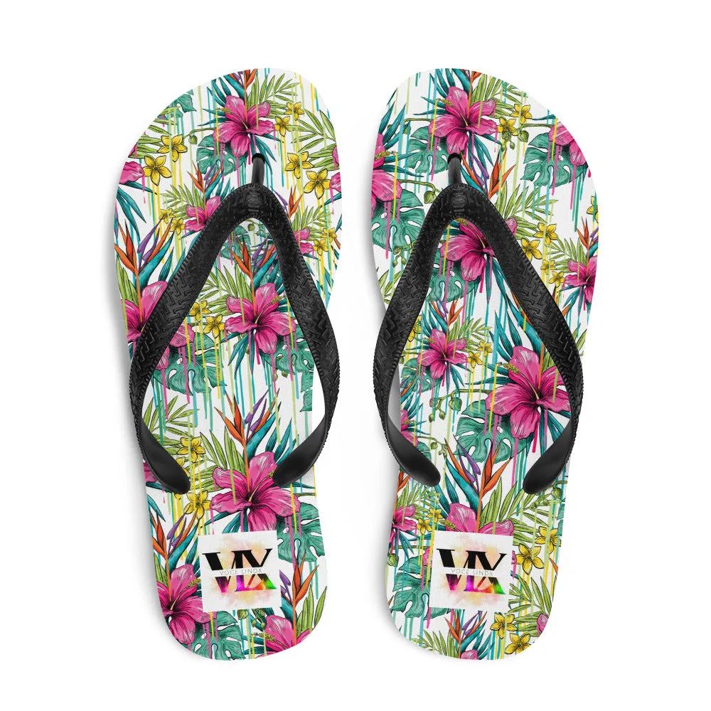 Flip-Flops Pink Flowers