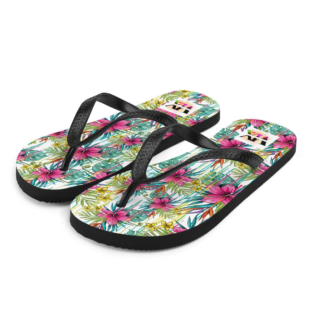 Flip-Flops Pink Flowers