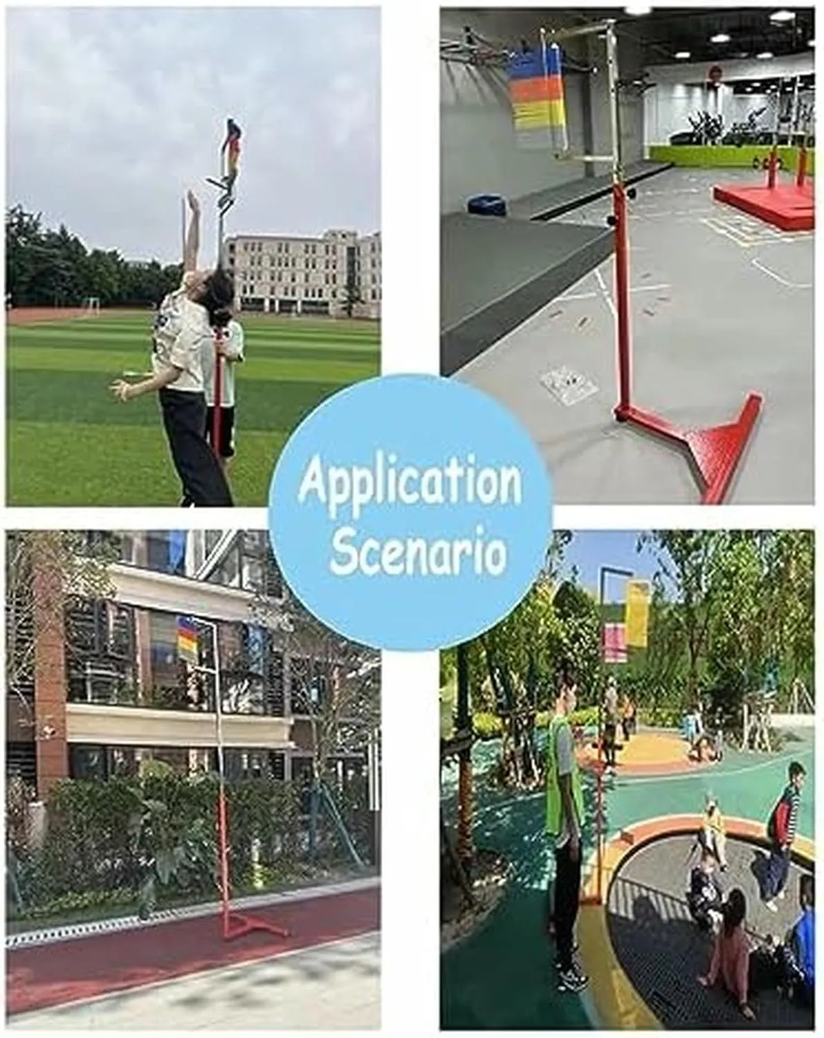 Free-Standing Jump Measurement TesterAdults Vertical Jump Tester, 1.7-3.6m Adjustable Vertical Jump Trainer for Basketball, Youth Vertical Jump Tester Measurer Pole, Jump Power Measuring~/