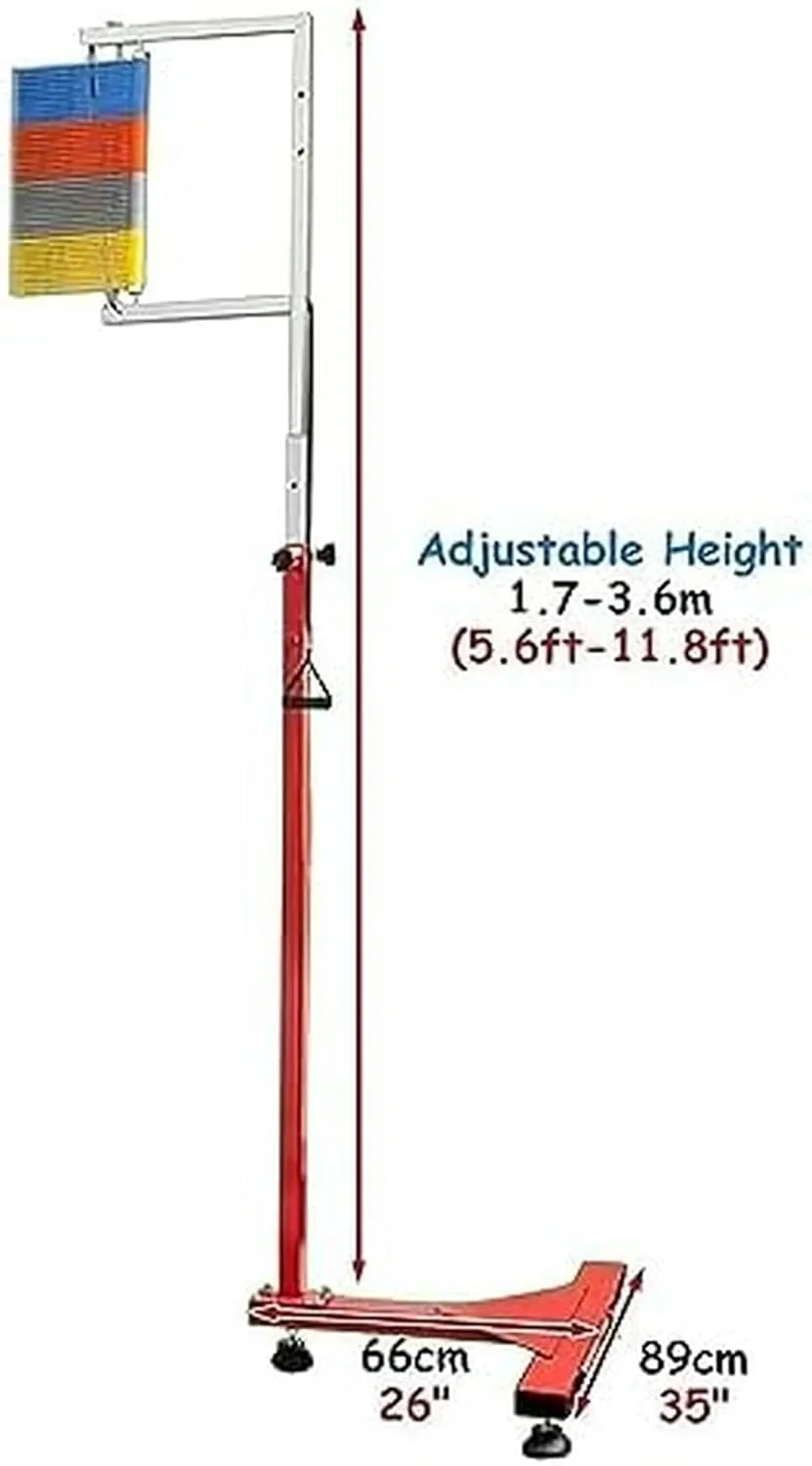 Free-Standing Jump Measurement TesterVertical Jump Trainer, Vertical Jump Tester, Movable Vertical Jump Tester, Metal Vertical Jump Tester with Wheels, Standing Jump Meter for School Gyms~/