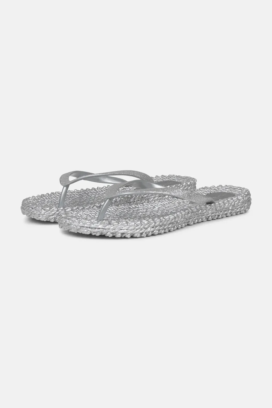 Il Jacobsen Flip Flops with Glitter Silver