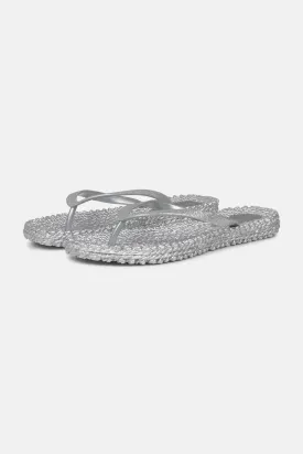 Il Jacobsen Flip Flops with Glitter Silver