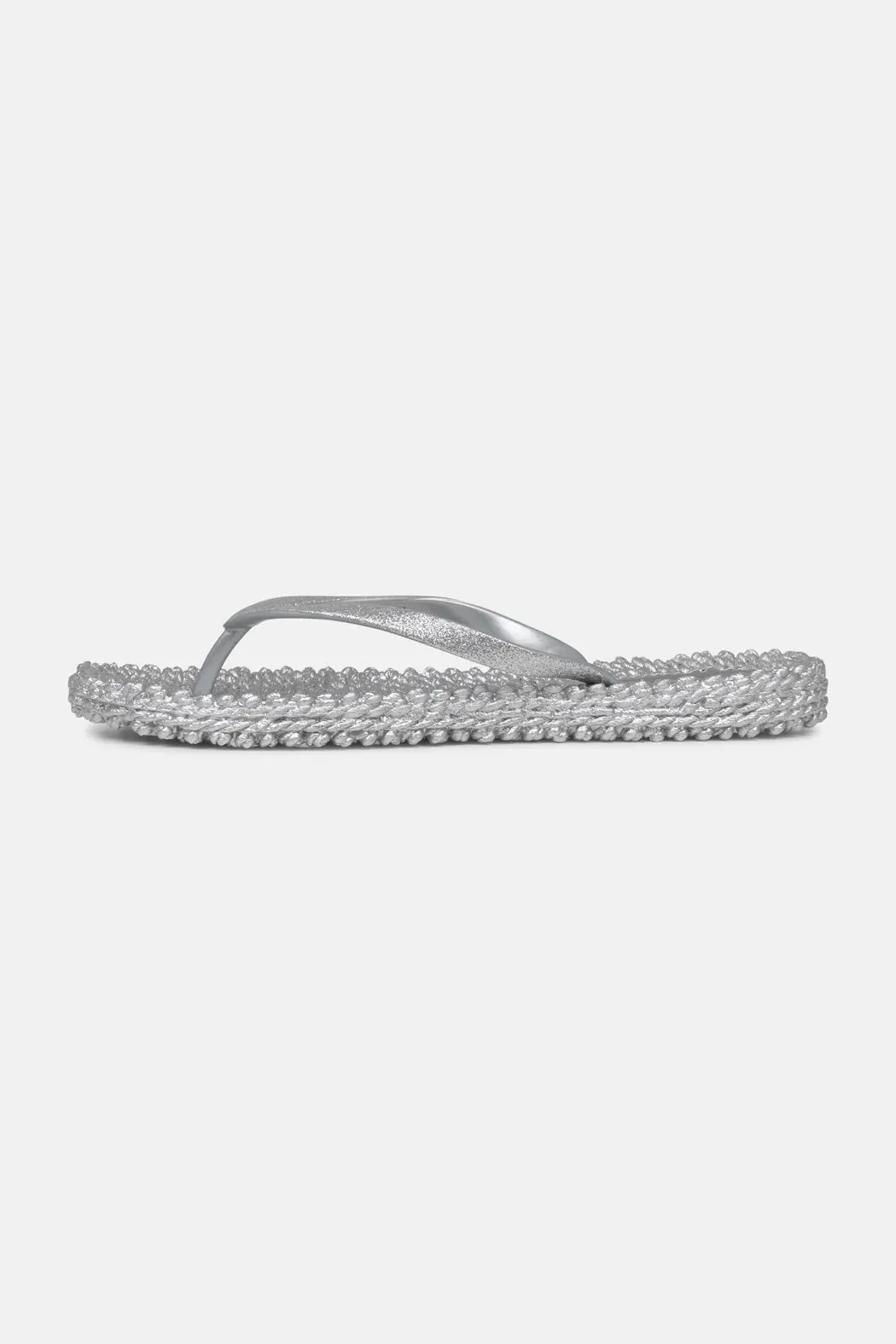 Il Jacobsen Flip Flops with Glitter Silver