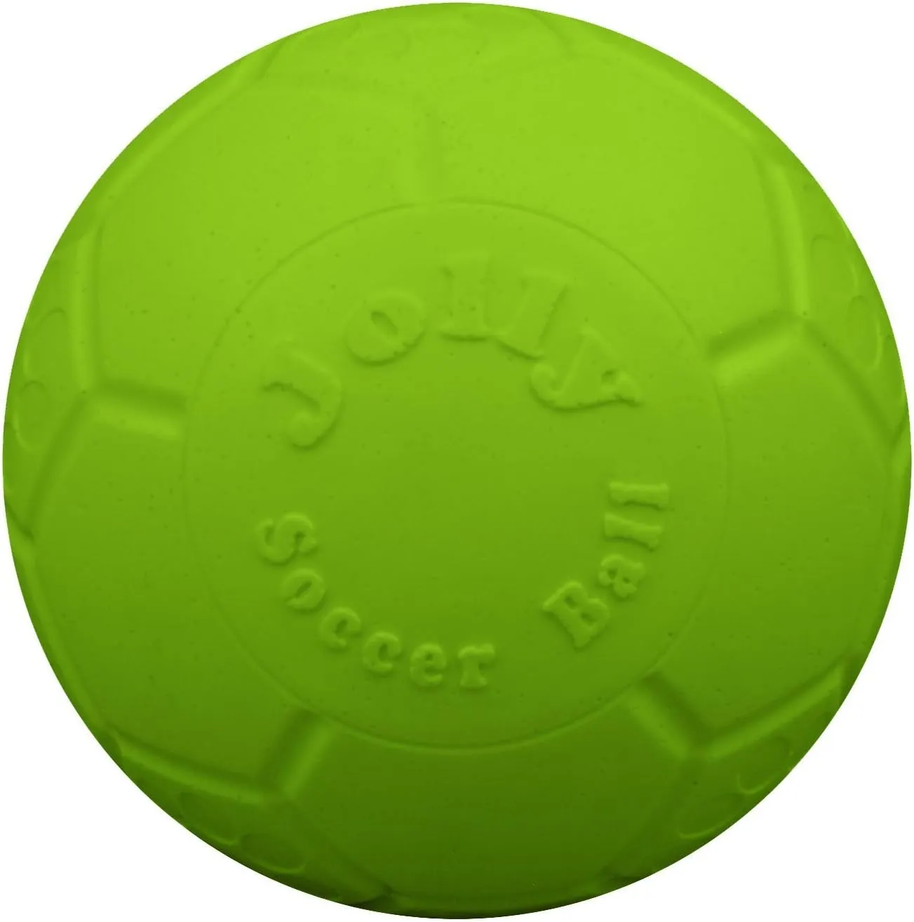 Jolly Pets Medium Soccer Ball Floating-Bouncing Dog Toy, 6 inch Diameter, Apple Green (SB06 GR)