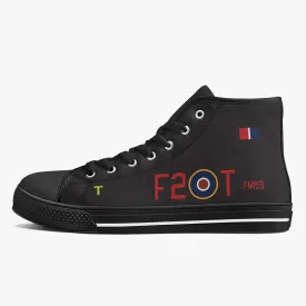 Lancaster "F2-T" High Top Canvas Shoes (Black)
