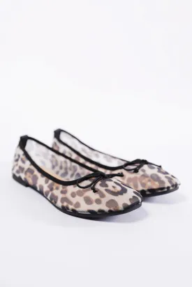 LEAPORD MESH BALLET FLATS