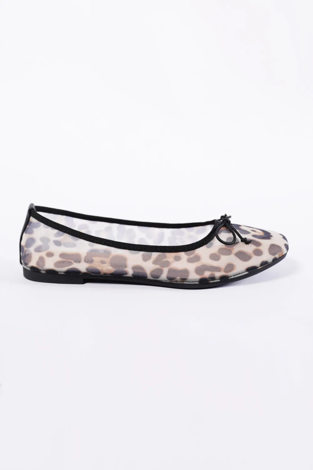 LEAPORD MESH BALLET FLATS