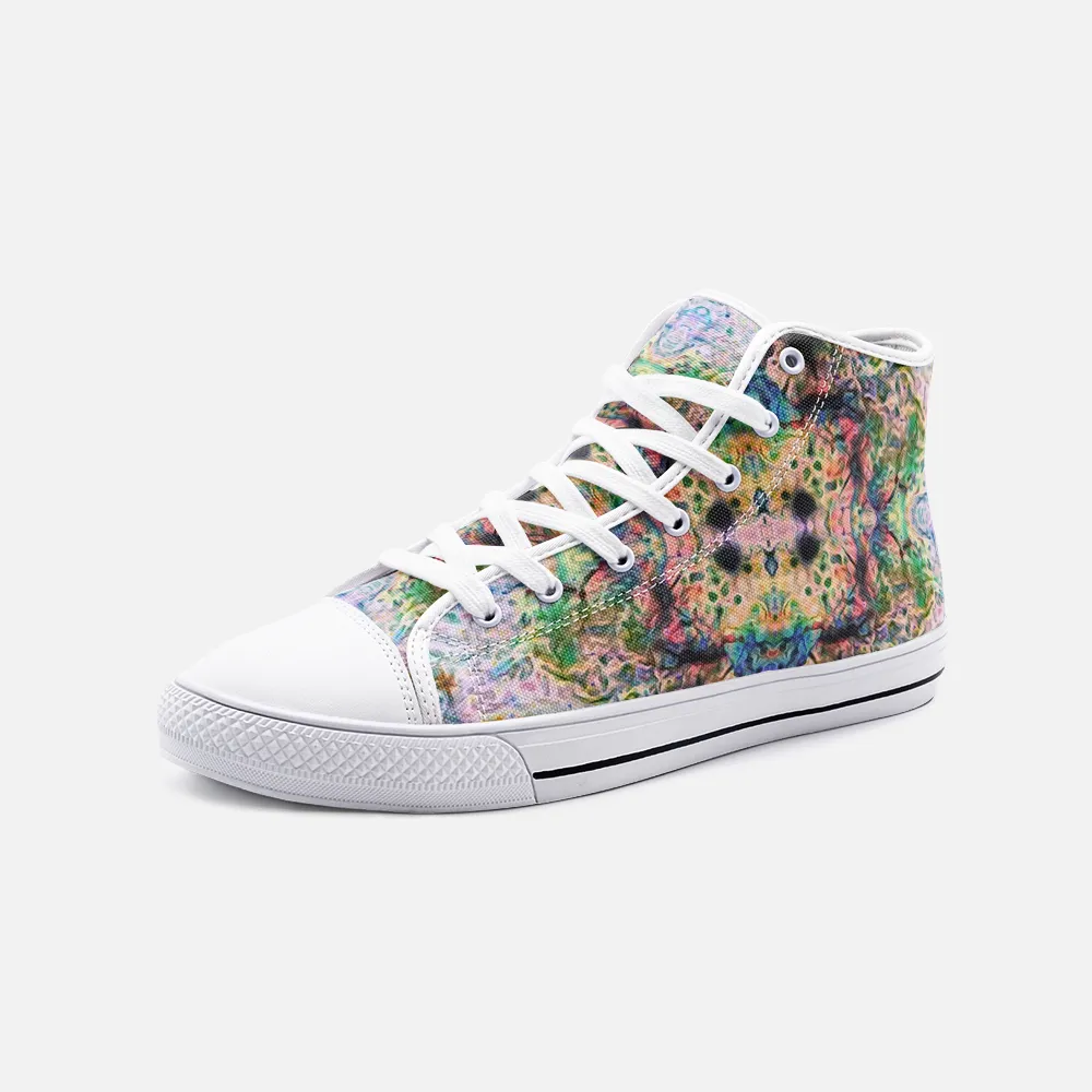 Lurian Wobble Psychedelic Canvas High-Tops