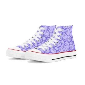 Murasaki 紫 - Purple High Top Canvas Shoes