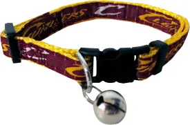 NBA CAT Collar Cleveland Cavaliers Satin Cat Collar with Ringing Bell Pendant