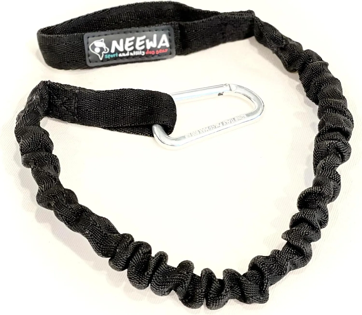 Neewa Bungee Dog Leash for Absorbing Dog Pulling (5 ft - 6.5 Ft. When Pulled - Black); Ideal for Walking, Running with Leash Handle, Hiking and Training