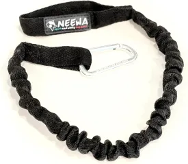 Neewa Bungee Dog Leash for Absorbing Dog Pulling (5 ft - 6.5 Ft. When Pulled - Black); Ideal for Walking, Running with Leash Handle, Hiking and Training