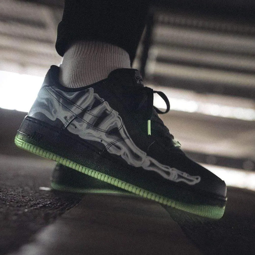 Nike Air Force 1 '07 QS 'Black Skeleton'