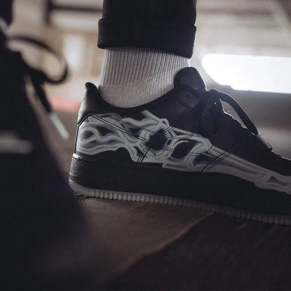 Nike Air Force 1 '07 QS 'Black Skeleton'