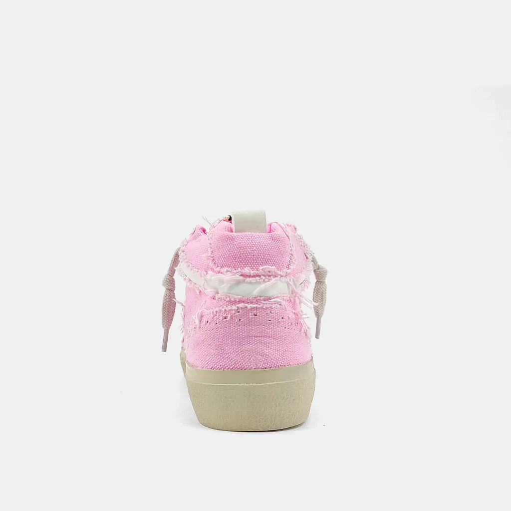 Paulina Pink Distressed High Top