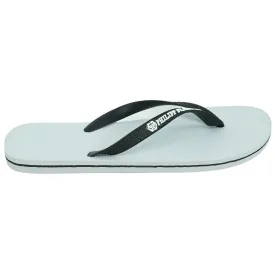 Philipp Plein Brand Logo White Flip Flops