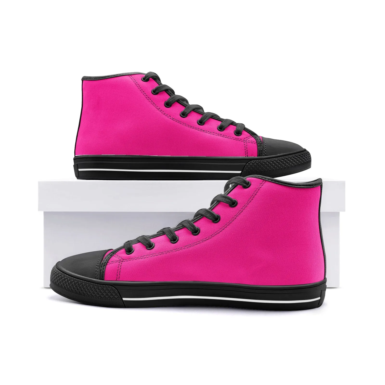 Pinky Unisex High Top Canvas Shoes