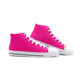 Pinky Unisex High Top Canvas Shoes