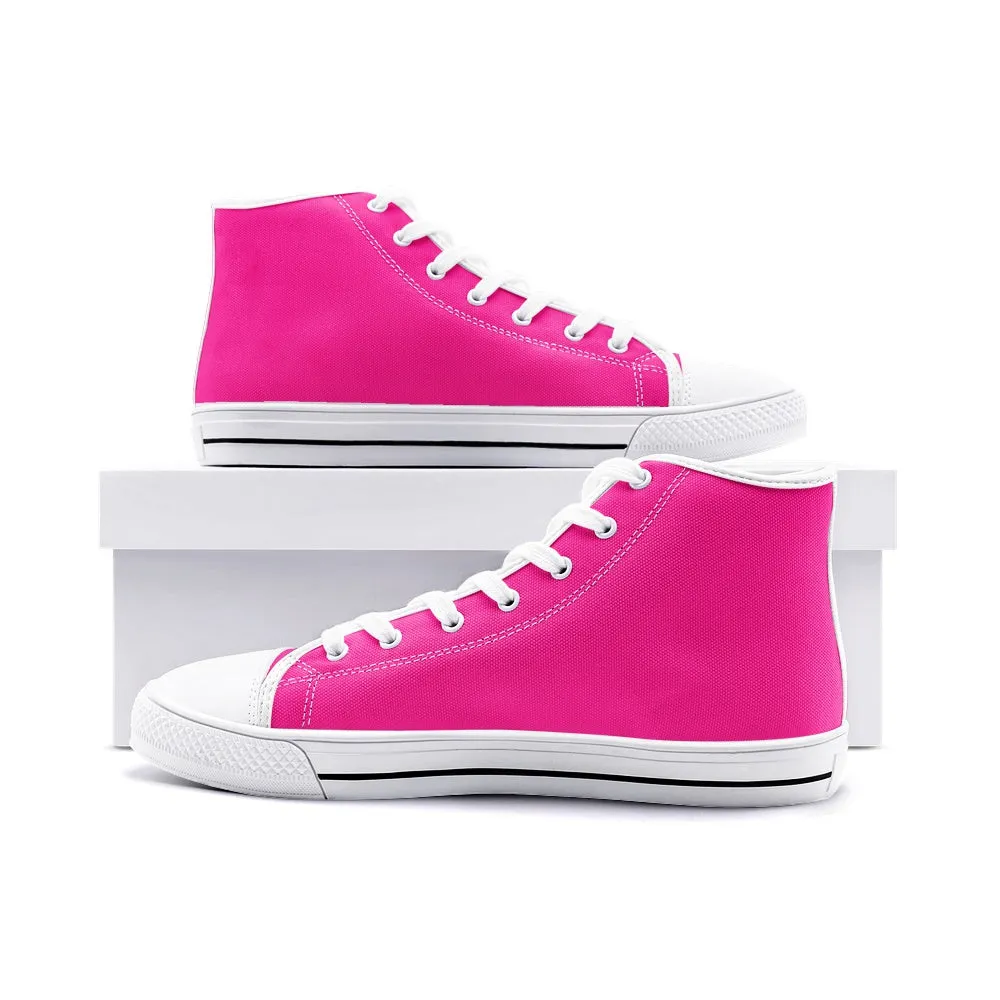Pinky Unisex High Top Canvas Shoes