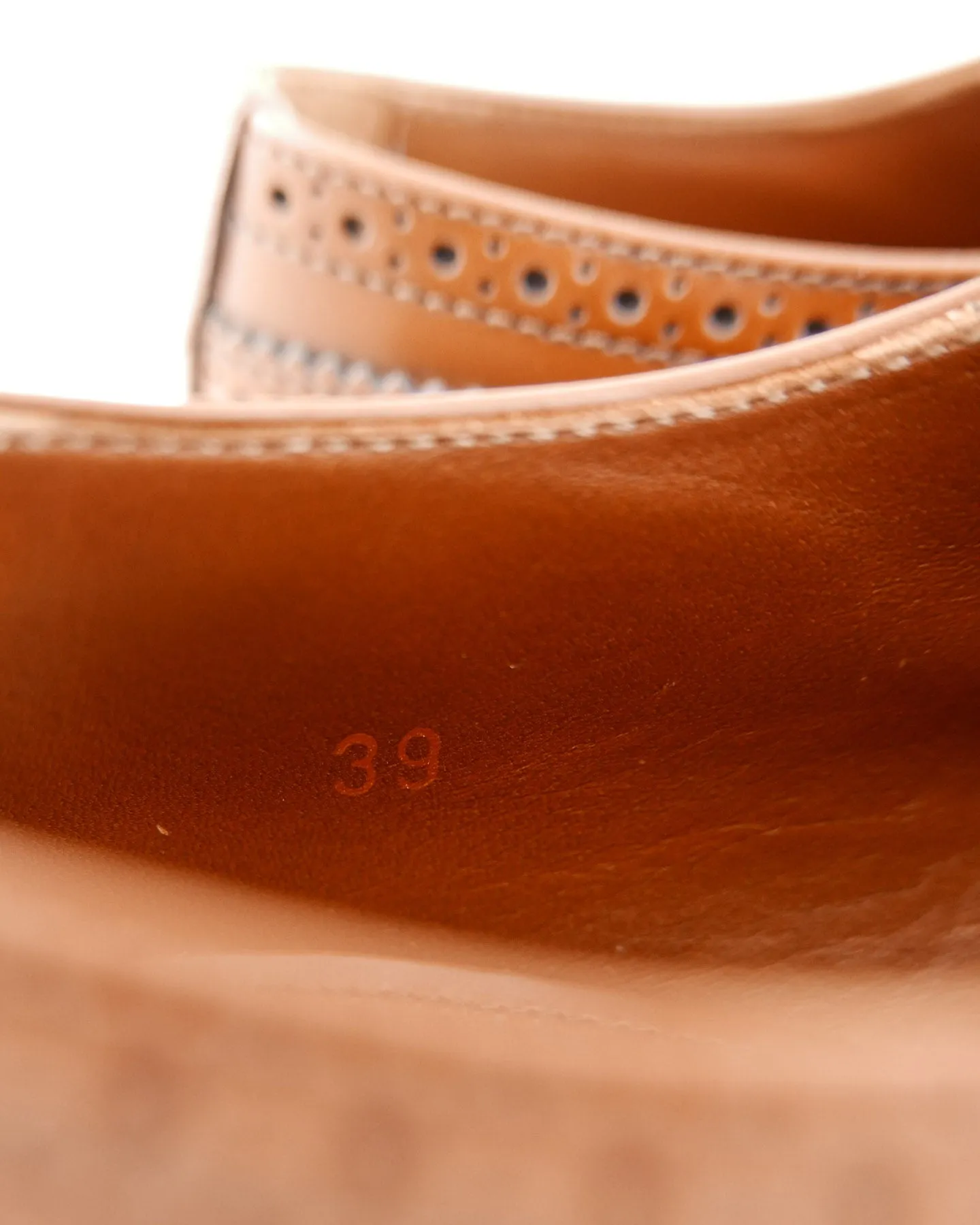 Prada Leather Wingtip Platform Shoes