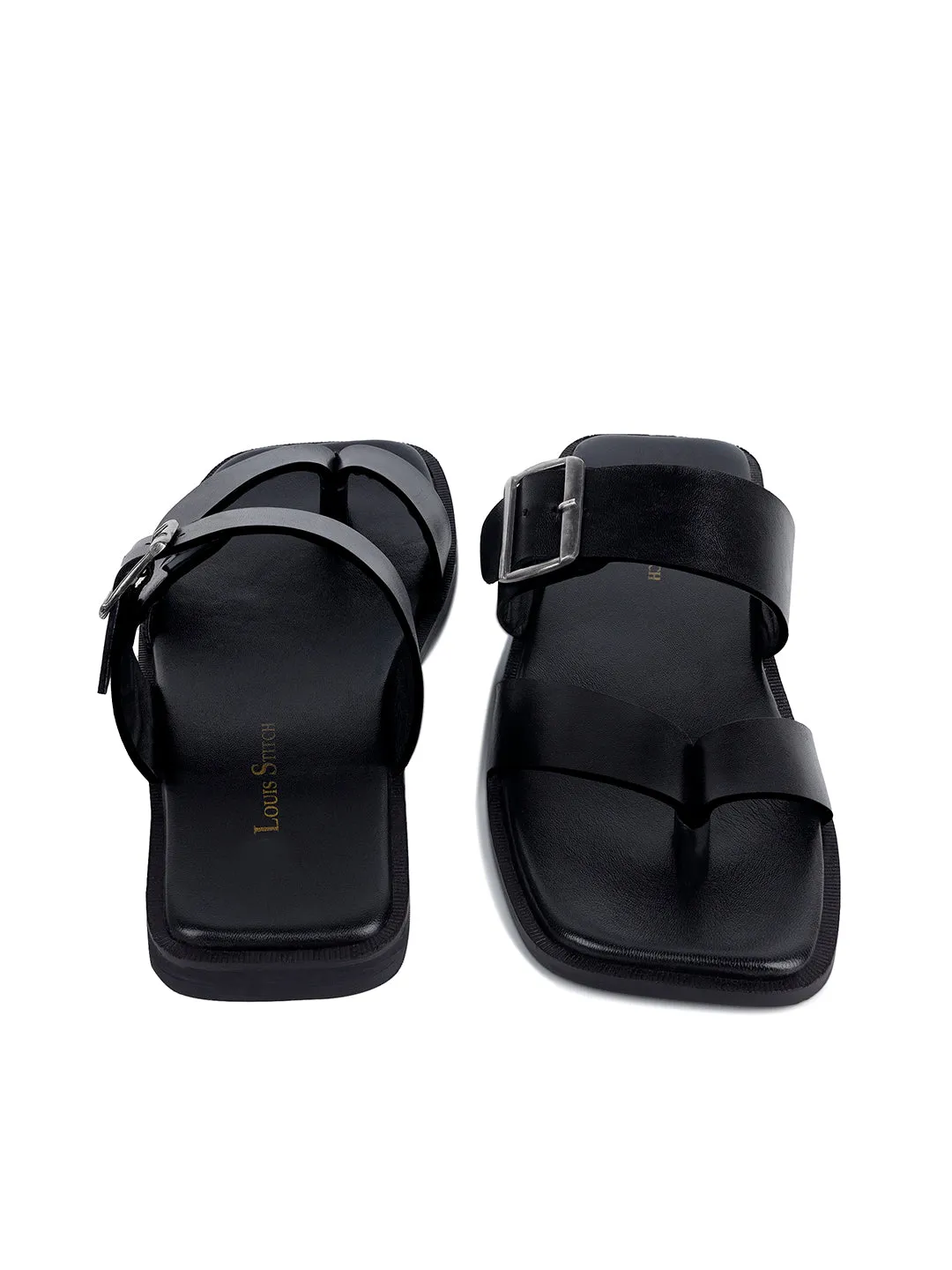 Premium Italian Crust Leather Flip-Flops