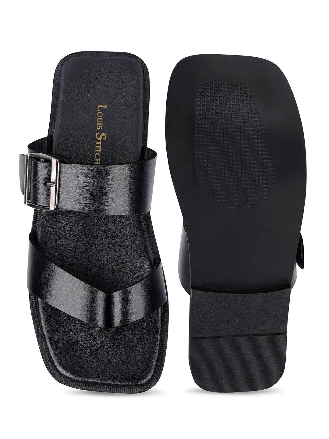 Premium Italian Crust Leather Flip-Flops