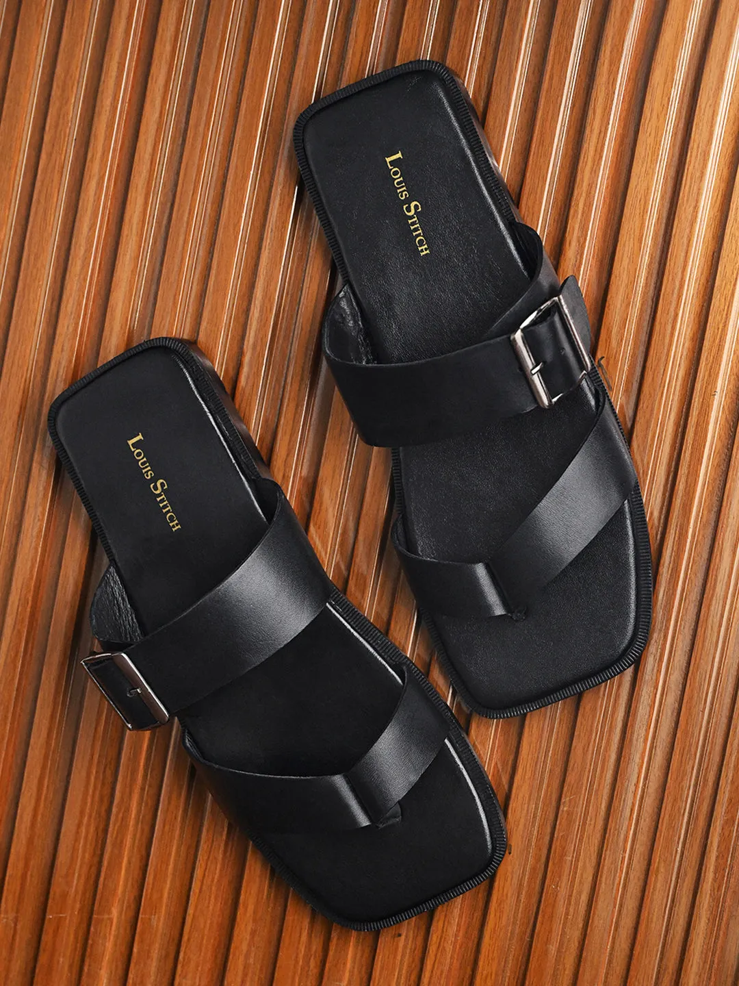 Premium Italian Crust Leather Flip-Flops