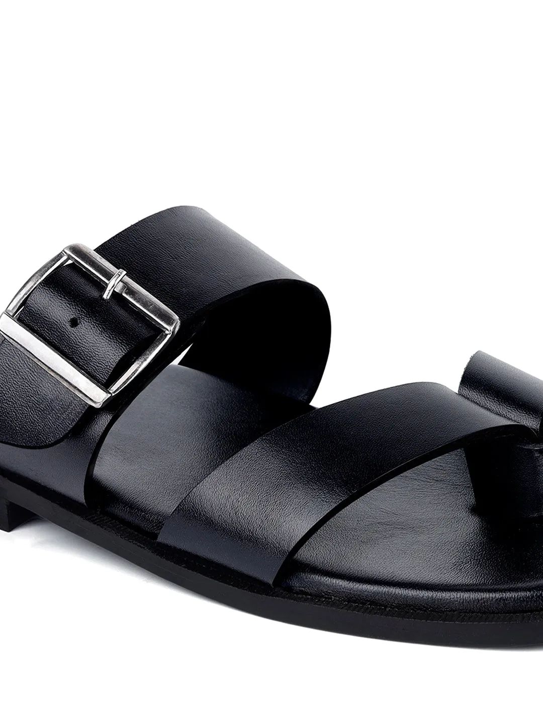 Premium Italian Crust Leather Flip-Flops