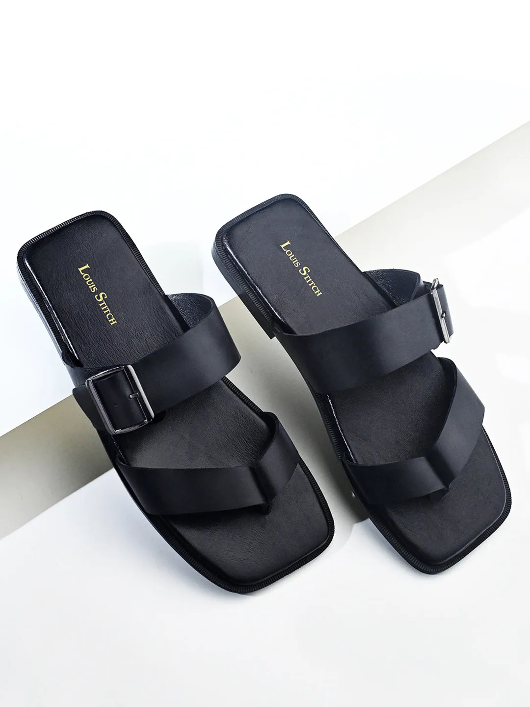Premium Italian Crust Leather Flip-Flops